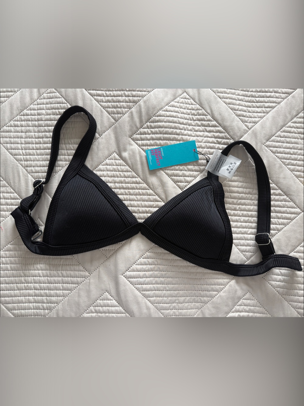 Black Triangle Bikini Top